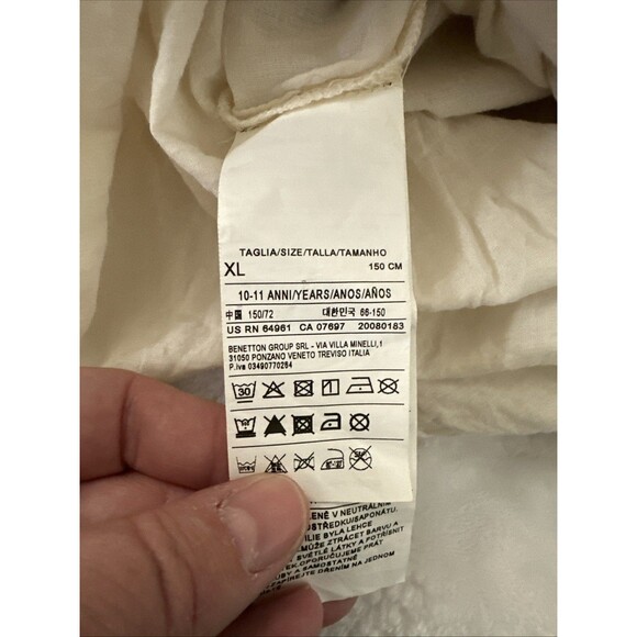 United Colors Of Benetton Girls Size 10-11 Years 150 Cm Dress Pink Lined - Picture 8 of 12